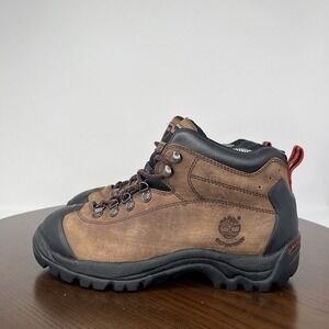 Timberland Combat Boots Men's Size 8M Brown Leather Steel Toe Utility Work 11659